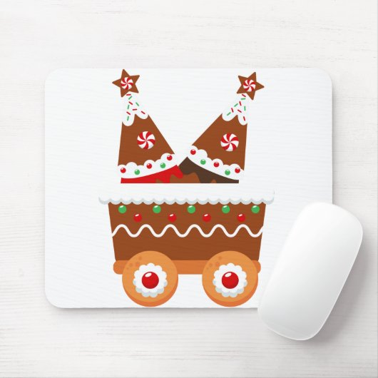 Gingerbread Train Mousepad (Mit Mouse)