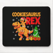 Gingerbread Trex Dinosaur For Christmas Gingerbrea Mousepad (Vorne)
