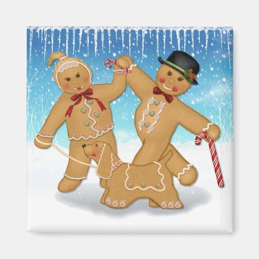 Gingerbread Trio Magnet (Vorne)