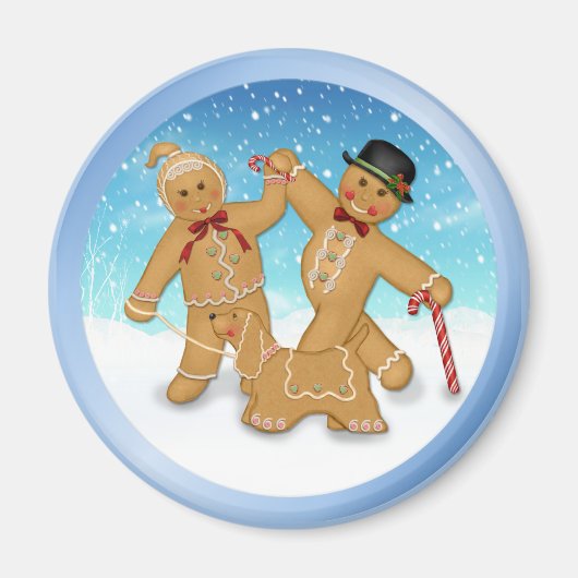 Gingerbread Trio Magnet (Vorne)