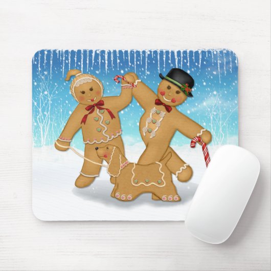 Gingerbread Trio Mousepad (Mit Mouse)