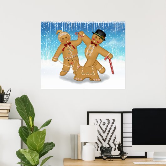 Gingerbread Trio Poster (Heimbüro)