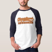 GingerBread Überquerung Weihnachtsfeiertag T-Shirt (Vorderseite)