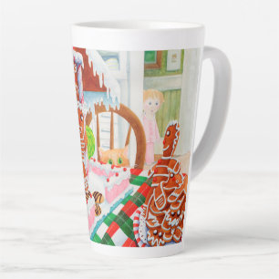 GINGERBREAD ÜBERRASCHENDE hohe Latte-Tasse Milchtasse