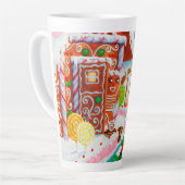 GINGERBREAD ÜBERRASCHENDE hohe Latte-Tasse Milchtasse (Linke Ecke)