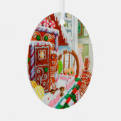 GINGERBREAD ÜBERRASCHENDE Metallzirkulation Ornament Aus Metall (Vorderseite Rechts)