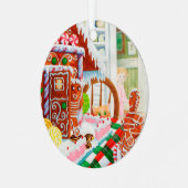 GINGERBREAD ÜBERRASCHENDE Metallzirkulation Ornament Aus Metall (Vorderseite links)