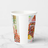 GINGERBREAD ÜBERRASCHENDE Papiergruppen Pappbecher (Links)