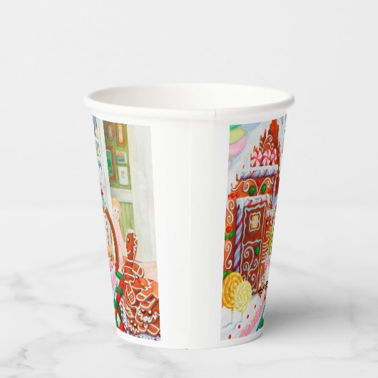 GINGERBREAD ÜBERRASCHENDE Papiergruppen Pappbecher (Rechts)