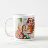 GINGERBREAD ÜBERRASCHENDE weiße Tasse (Links)