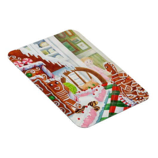 GINGERBREAD ÜBERRASCHUNG 3x4 Flexible Magnet (Rechte Seite)