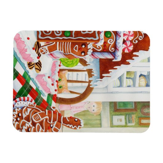 GINGERBREAD ÜBERRASCHUNG 3x4 Flexible Magnet (Horizontal)