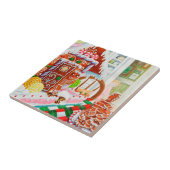GINGERBREAD ÜBERRASCHUNG 4.25x4.25 Keramik Tile Fliese (Seite)