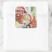 GINGERBREAD ÜBERRASCHUNG Große Aufkleber (Tasche)