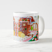 GINGERBREAD ÜBERRASCHUNG Große weiße Tasse (Vorderseite Rechts)