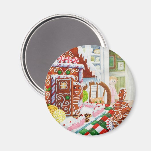 GINGERBREAD-ÜBERRASCHUNG MAGNET (Vorderseite/Rückseite)