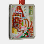 GINGERBREAD ÜBERRASCHUNG Premium Platz Ornament Aus Metall (Rechts)