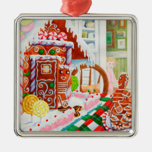 GINGERBREAD ÜBERRASCHUNG Premium Platz Ornament Aus Metall