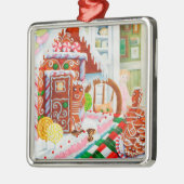 GINGERBREAD ÜBERRASCHUNG Premium Platz Ornament Aus Metall (Links)