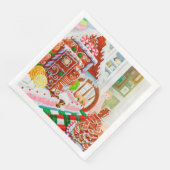 GINGERBREAD ÜBERRASCHUNG Standard Dinner Paper Nap Serviette (Ecke)