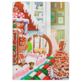 GINGERBREAD-ÜBERRASCHUNGSZwischenablage Klemmbrett (Rückseite)
