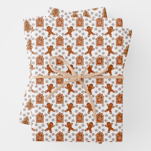 GINGERBREAD Urlaubsmuster Geschenkpapier Set (Beispiel)