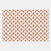 GINGERBREAD Urlaubsmuster Geschenkpapier Set (Vorderseite)