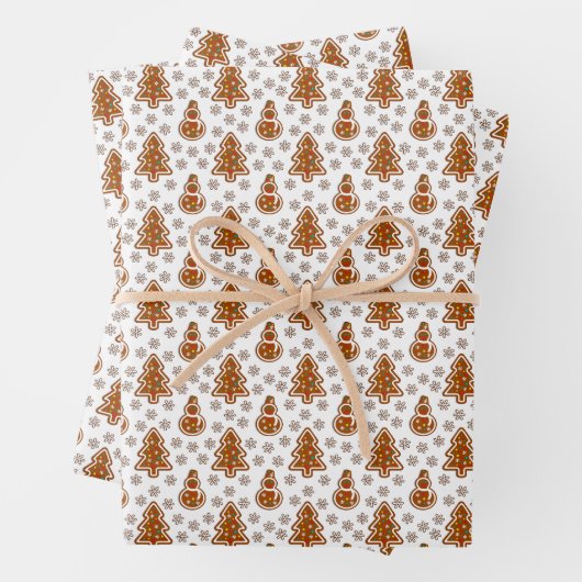GINGERBREAD Urlaubsmuster Geschenkpapier Set (Beispiel)