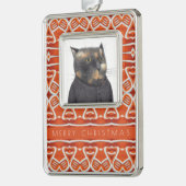 GINGERBREAD Vertikale Gerahmte Ornamente Rahmen-Ornament Silber (Links)