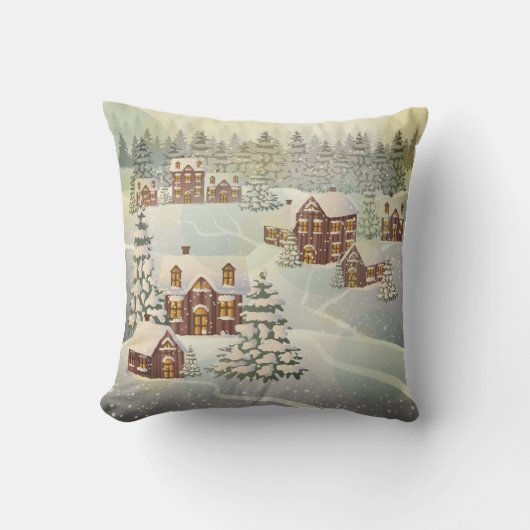 Gingerbread Village Cushion Kissen (Vorderseite)