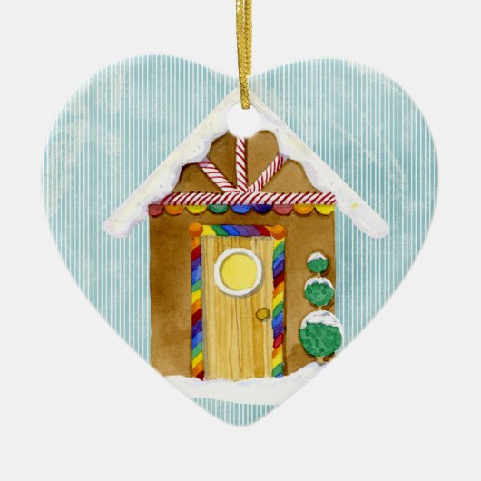 Gingerbread Village Hütten n People Ornament (Vorne)