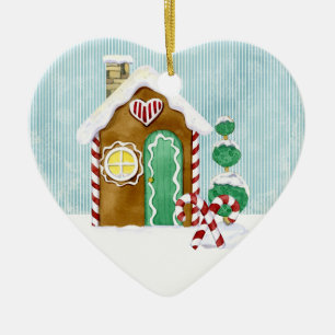 Gingerbread Village Hütten n People Ornament