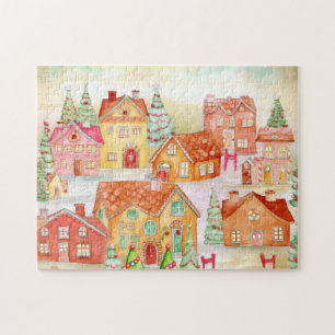 Gingerbread Village Weihnachten Puzzle