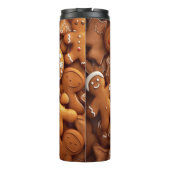 Gingerbread Warm Spiced Cookie Pattern Thermosbecher (Rückseite)