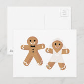 Gingerbread Wedding Postkarte (Vorne/Hinten)