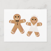 Gingerbread Wedding Postkarte (Vorderseite)