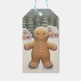 Gingerbread Weihnachten Geschenkanhänger