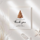 Gingerbread Weihnachtsbaum Danke Feiertagskarte