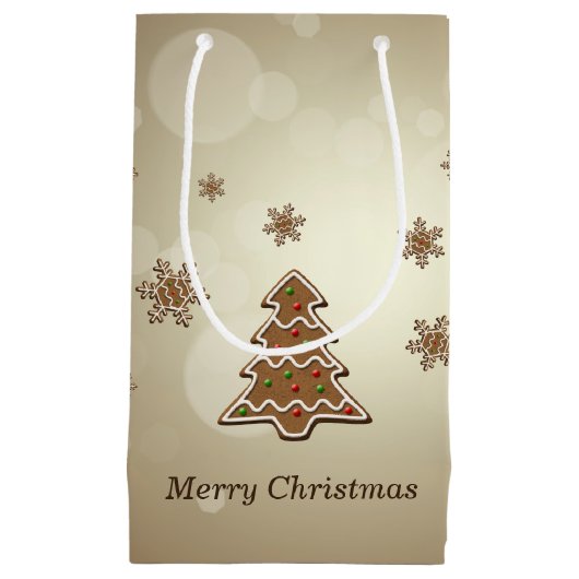 Gingerbread Weihnachtsbaum Kleine Geschenktüte (Vorderseite)