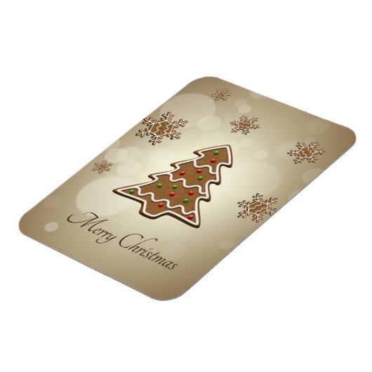 Gingerbread Weihnachtsbaum Magnet (Linke Seite)