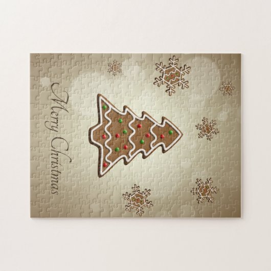 Gingerbread Weihnachtsbaum Puzzle (Horizontal)