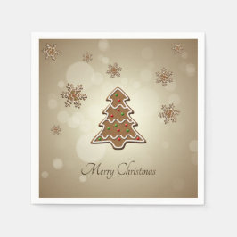 Gingerbread Weihnachtsbaum Serviette