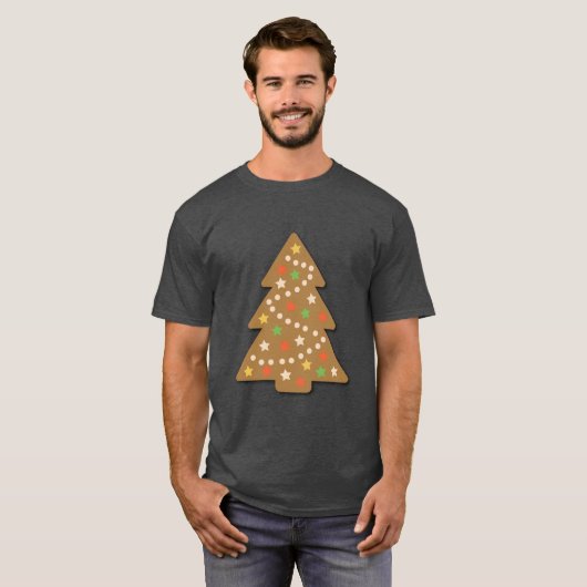 Gingerbread Weihnachtsbaum T-Shirt (Vorne ganz)