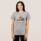 Gingerbread Weihnachtsfeiertag Frauen Tri-Blend Shirt (Vorderseite voll)