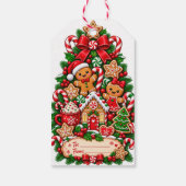 Gingerbread-Weihnachtsgeschenkanhänger Geschenkanhänger (Rückseite)