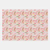 Gingerbread Weihnachtsgeschenke Wrapping Papers Geschenkpapier Set (Vorderseite 3)