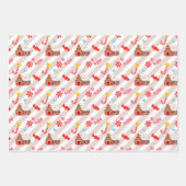 Gingerbread Weihnachtsgeschenke Wrapping Papers Geschenkpapier Set (Vorderseite)