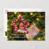 Gingerbread Weihnachtsschmuck denken Sie an Sie Postkarte (Vorne/Hinten)