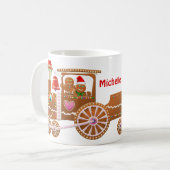 Gingerbread Weihnachtszug Kaffeetasse (Vorderseite Links)