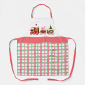 Gingerbread Weihnachtszug Schürze (Vorderseite)